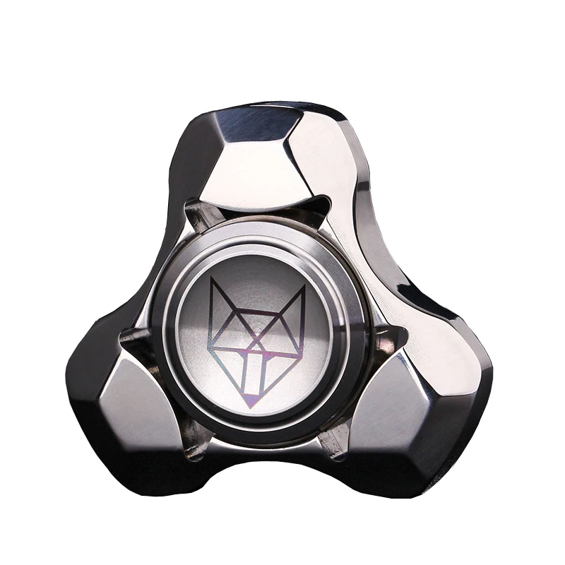 New Fox Stainless Steel Metal Fidget Spinner Adult EDC Antistress Hand Spinner Office Toy Autism Stress Relief Toys