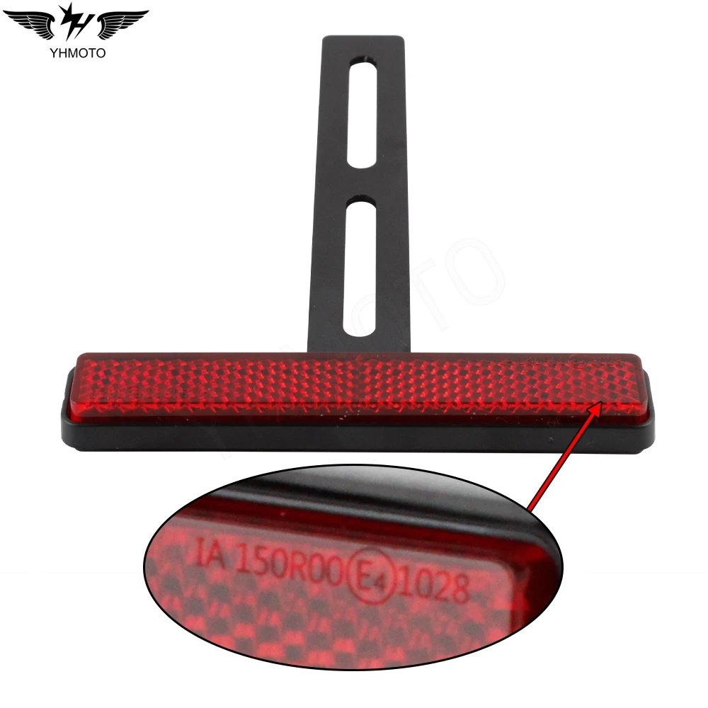 Universal Motorcycle Rear Reflector Cat's Eyes Long T-Holder For Kawasaki For Honda Yamaha KTM Fender Eliminator Accessories view 6