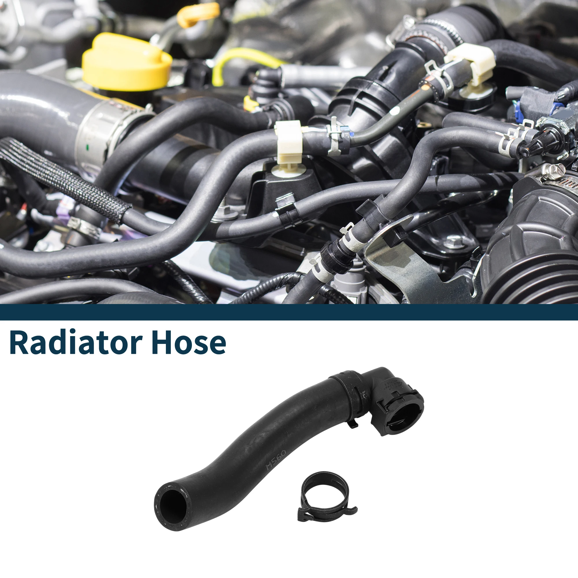Motoforti Radiator Hose Heater Hose Radiator Outlet Hose Pipe for Mini R56 JCW 2013-14 No.11537600674 Coolant Pipe