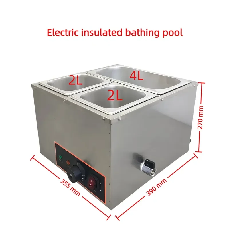 Commercial 220V Stainless Steel Electric Food Warmer Water Bath Catering Equipment Chocolate Melter