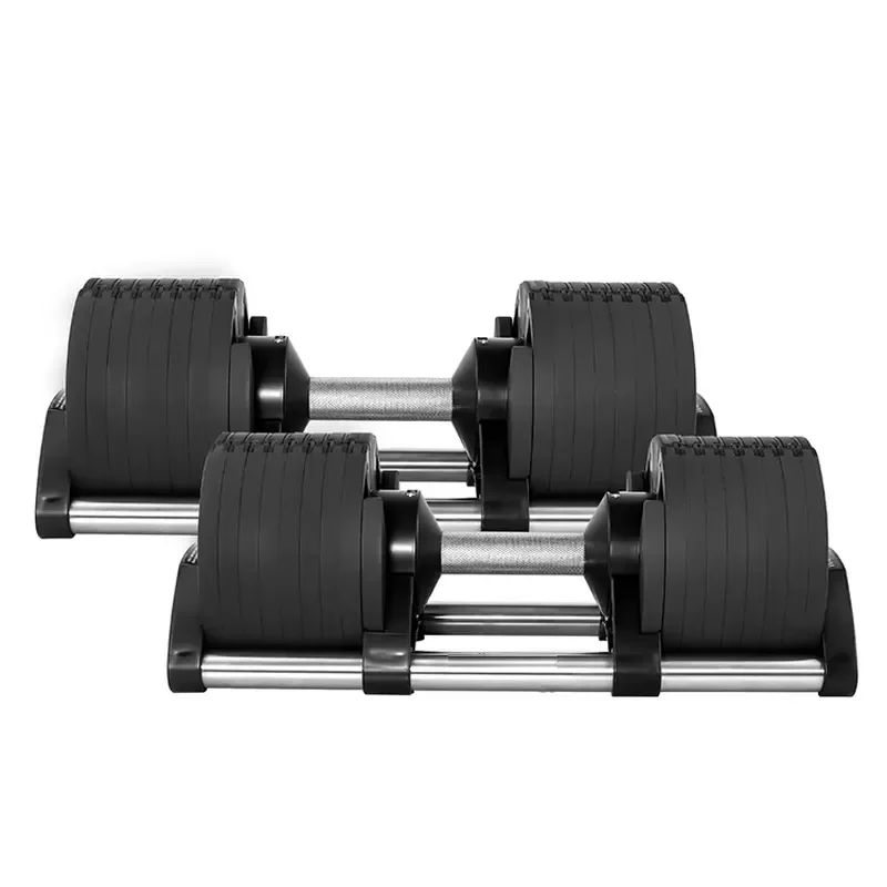 Adjustable Dumbbell Set 20kg 24kg 32kg Home Gym Fitness Weight Training Equipment Non Slip Handle Strength Exercise Gear