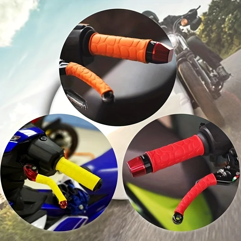 

4pcs/Pack Non-Slip Rubber Grip Gloves Motorcycle Handlebar Gloves Universal Heat Shrink Grip Covers Handlebar Covers