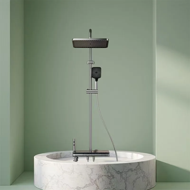 Интеллектуальный набор душевых насадок с постоянной температурой и 59 прецизионным медным корпусом, 4 функции для выхода воды и давления воздуха