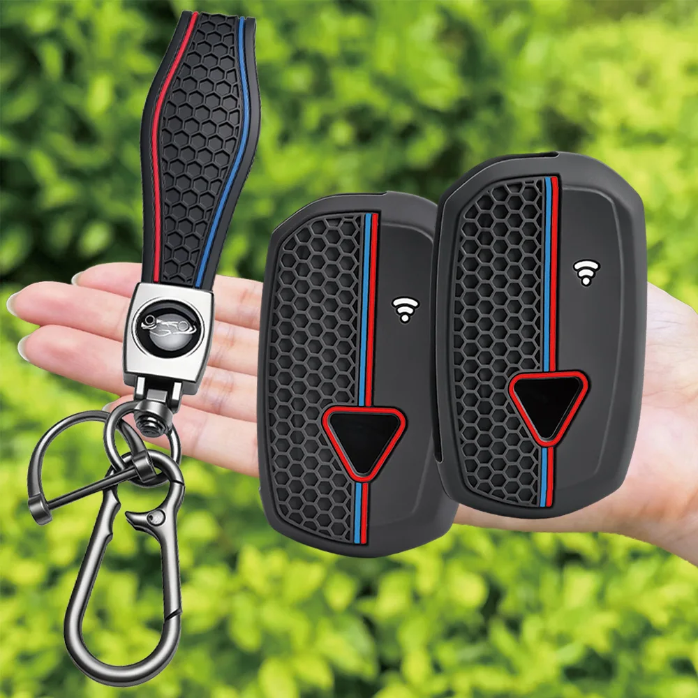 2026 Fashion Keychain Silicone Motorcycle Key Cover for Triumph Speed Triple XC XE Scramble 1200 Rocket III Key Case Holder