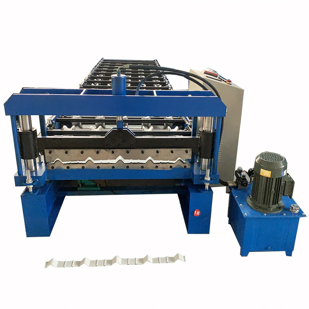 Trapezoidal Profile Metal Roof Panel Roll Forming Machine Galvanized Aluminum Steel Sheet IBR Roofing Tile Making Machine