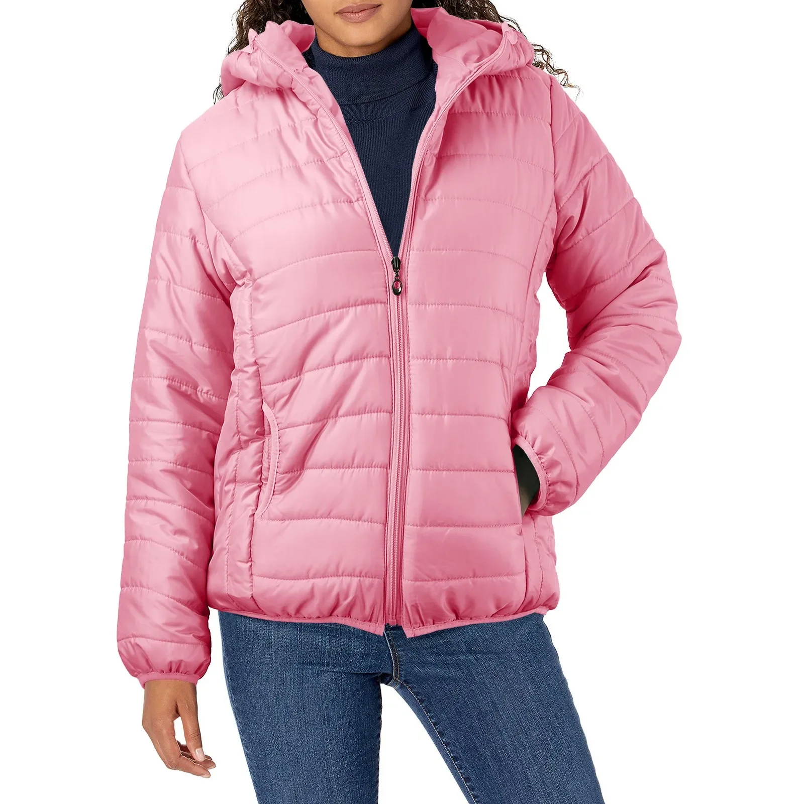 Lightweight Padded Autumn Winter Jackets Women\'s Jackets Hooded Ultralight Quilted puffer Solid Coat for Warm Duck Down Coat