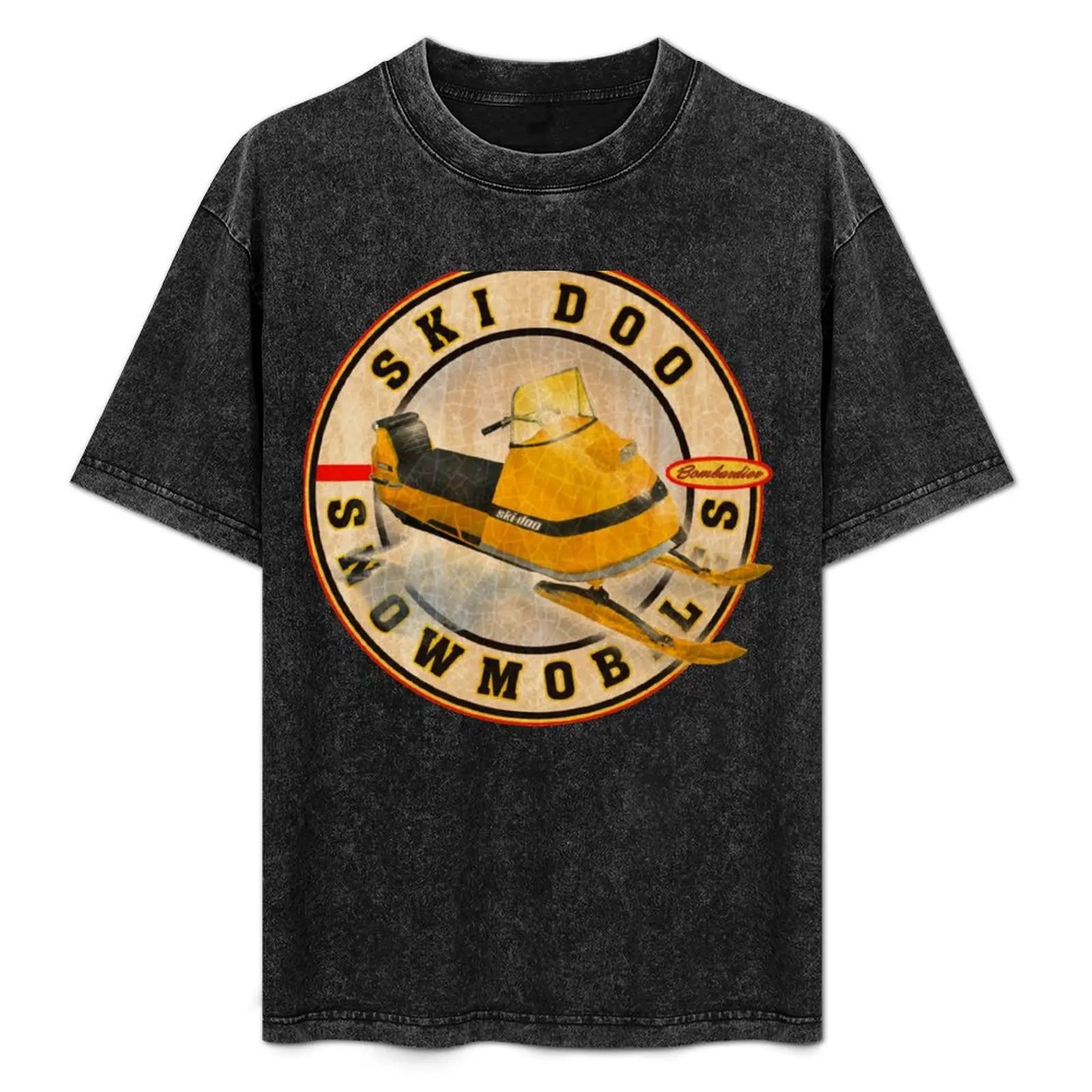 

Vintage Ski-doo snowmobiles T-Shirt Quick Dry Sports Short Sleeve Tee
