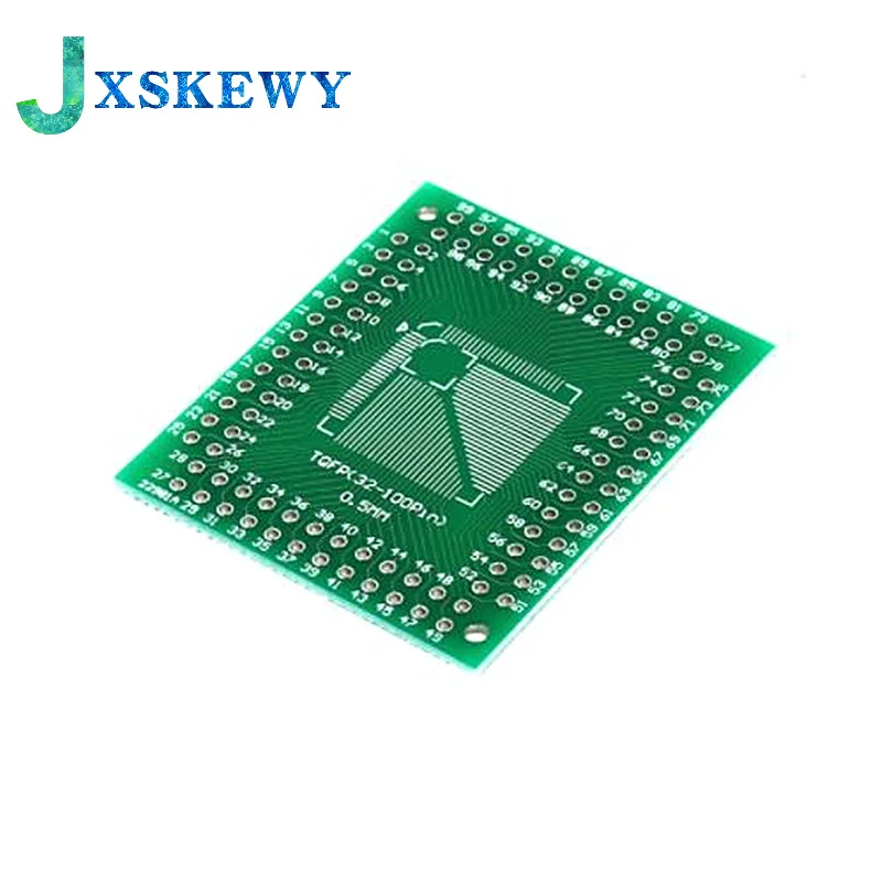 5PCS FQFP TQFP 32 44 64 80 100 LQFP to DIP Transfer Board DIP Pin Board Pitch Adapter