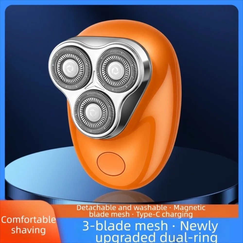 Cordless Mini Electric Shaver Compact Pocket Size Dual-Purpose Design Men Electric Shaver Removable Washable