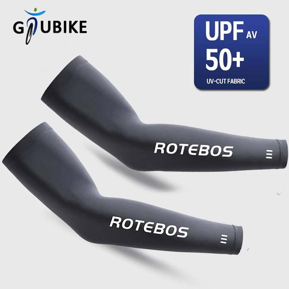 

GTUBIKE Ice Silk Sleeves Sun Protection Anti-UV Quick Dry Cycling Sleeves Breathable Cooling Sweat-absorb Elastic Hiking Sleeves