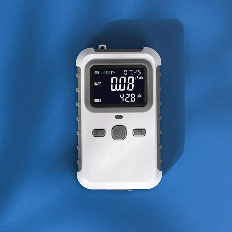 Nuclear Radiation Detector - Radiation Dosimeter With LCD Display,Beta Gamma X-Ray Rechargeable Radiation Monitor Meter Durable