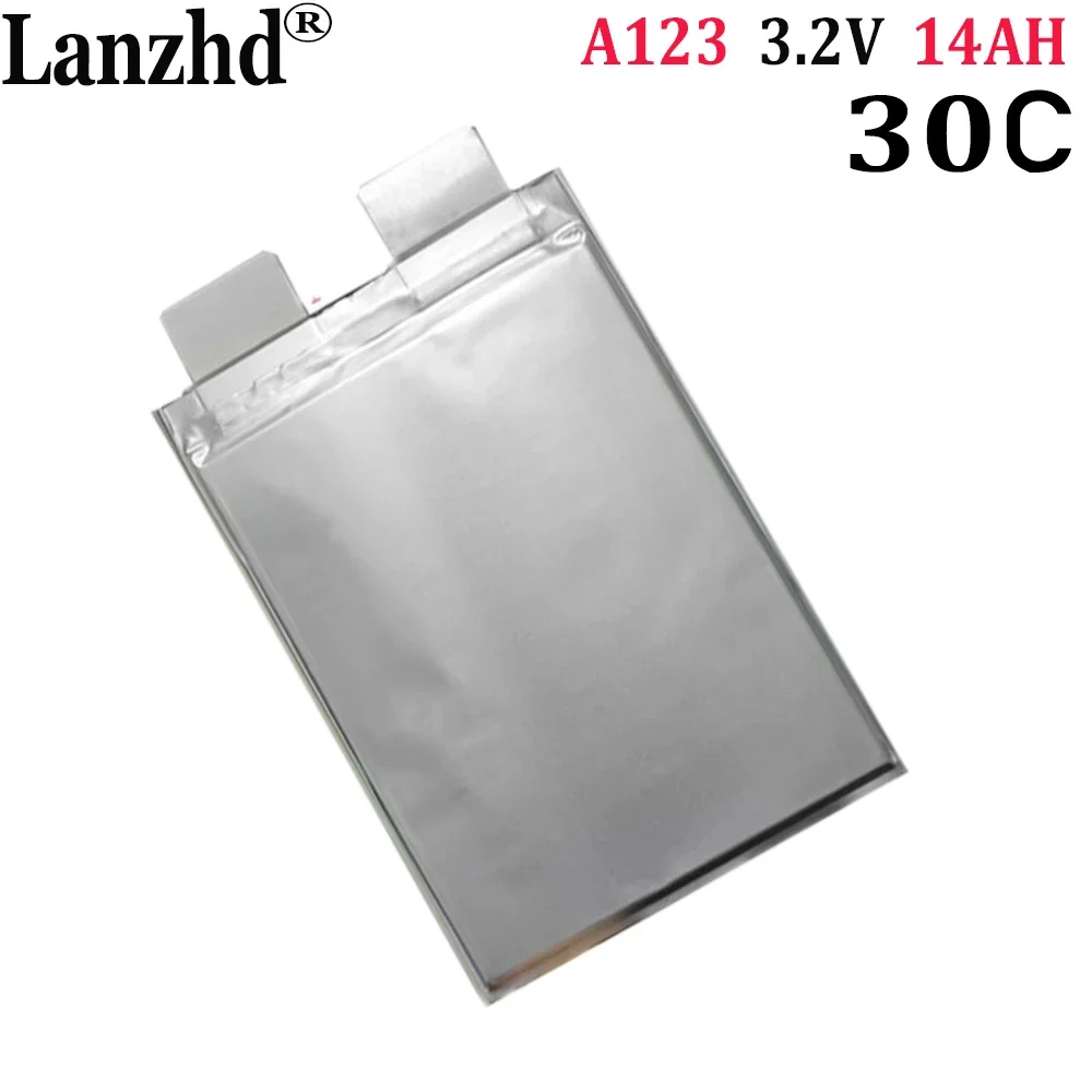 1-13PCS 3.2V lifepo4 A123 14AH prismatic pouch cell 20C discharge rate lithium ion battery A123 14000mAh lifepo4 battery cells