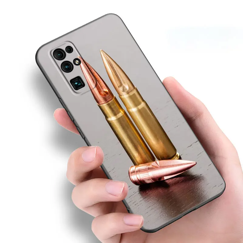 The Military Weapon Phone Case For Huawei Nova 8 9 5T Y60 Y90 Honor X9 30 30S 50SE 60 70 Mate 20 40 Pro 10 Lite Plus Black Cover