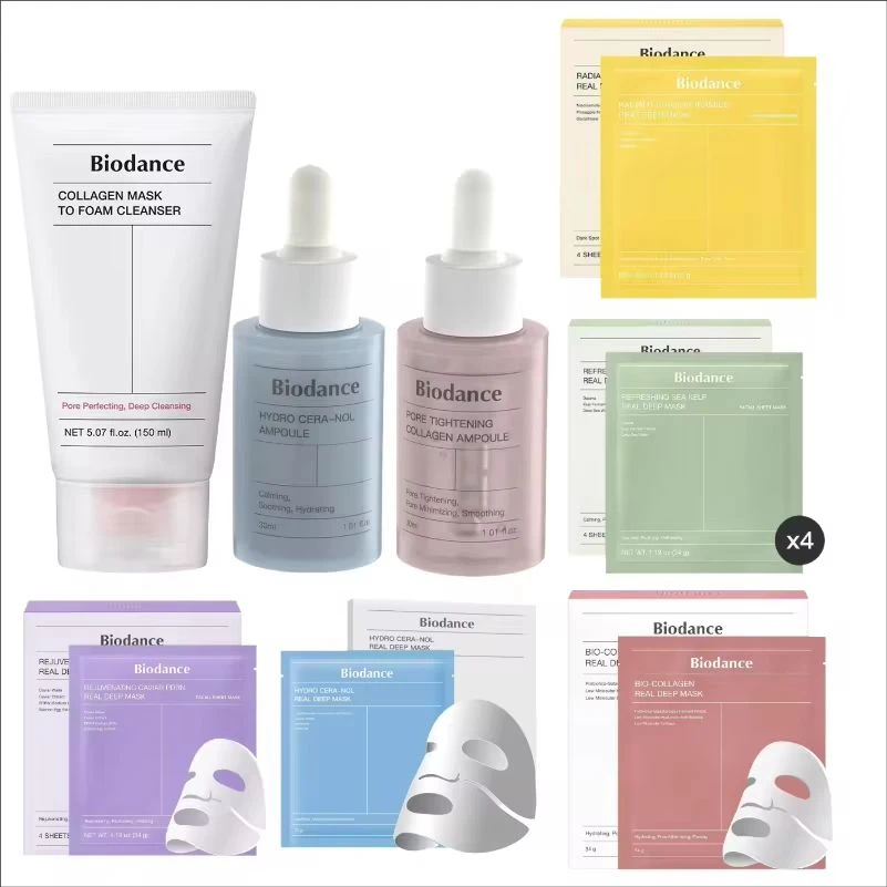 Mascarilla Facial Biodance Essence, Limpieza Profunda, Hidratación, Reafirmante, Suave, No Irritante, Calma y Repara la Piel Sensible