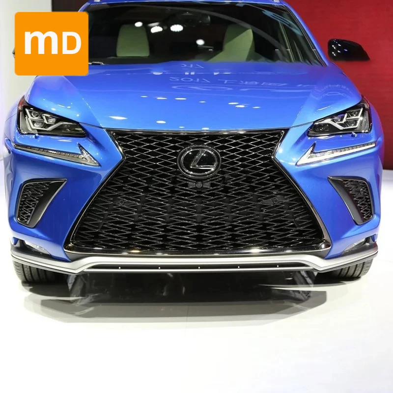 Glossy Black Front Bumpers Radiator Sports Type Grilles For 2015-2020 Lexus NX200/NX300 Modified Car Accessories Upgrade