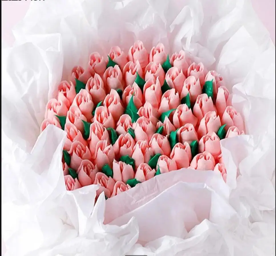 Korean Bouquet Cake Model Valentine's Day Sample Decoration Dessert Shop Window Display Simulation Birthday