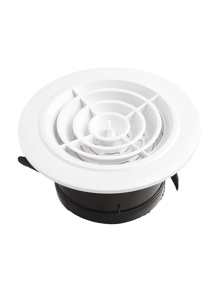 Round Ducting Ventilation Cover ABS Vent Grille For Interior Wall Air Distribution Air Inlet Outlet Cover With Removable Panel