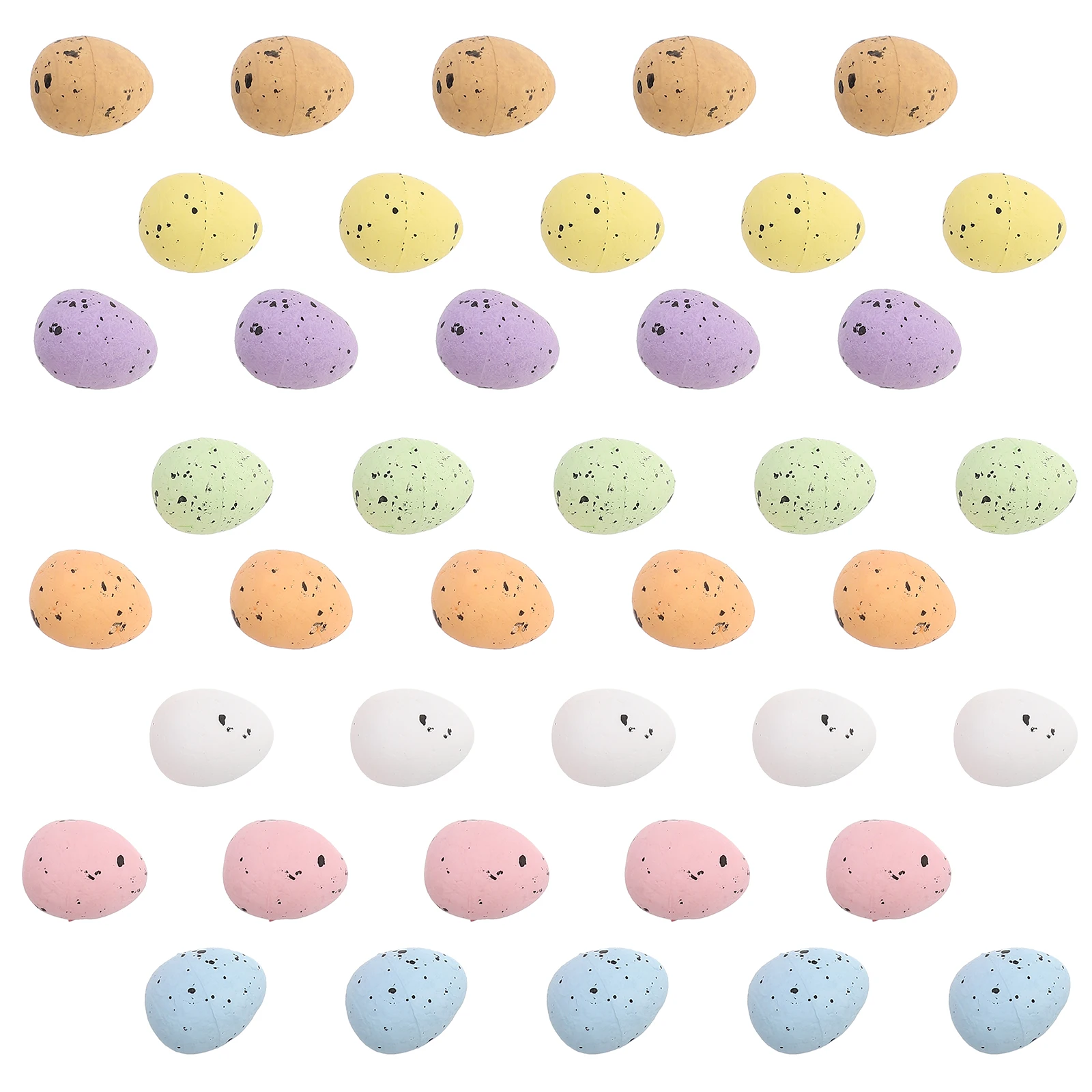 100 pièces 1 5x1 8cm coloré Simulation oeufs décor mousses matériel fête de pâques bricolage Mini oeuf modèle faux oeufs de Pigeon