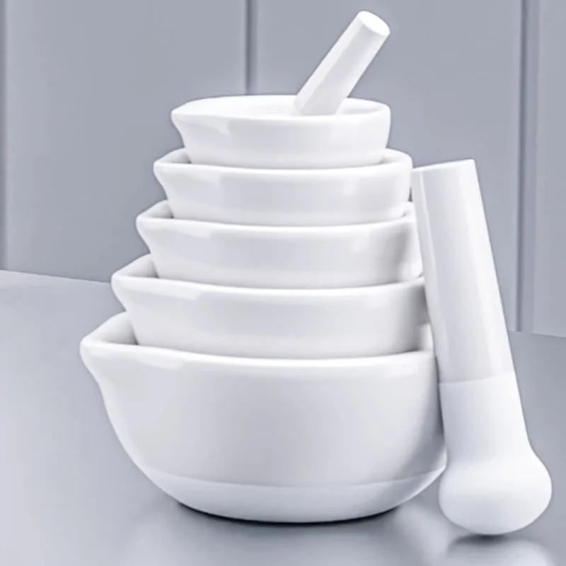 Thickened ceramic mortar laboratory mortar 60/90/100mm powder grinding bowl tamping grinder