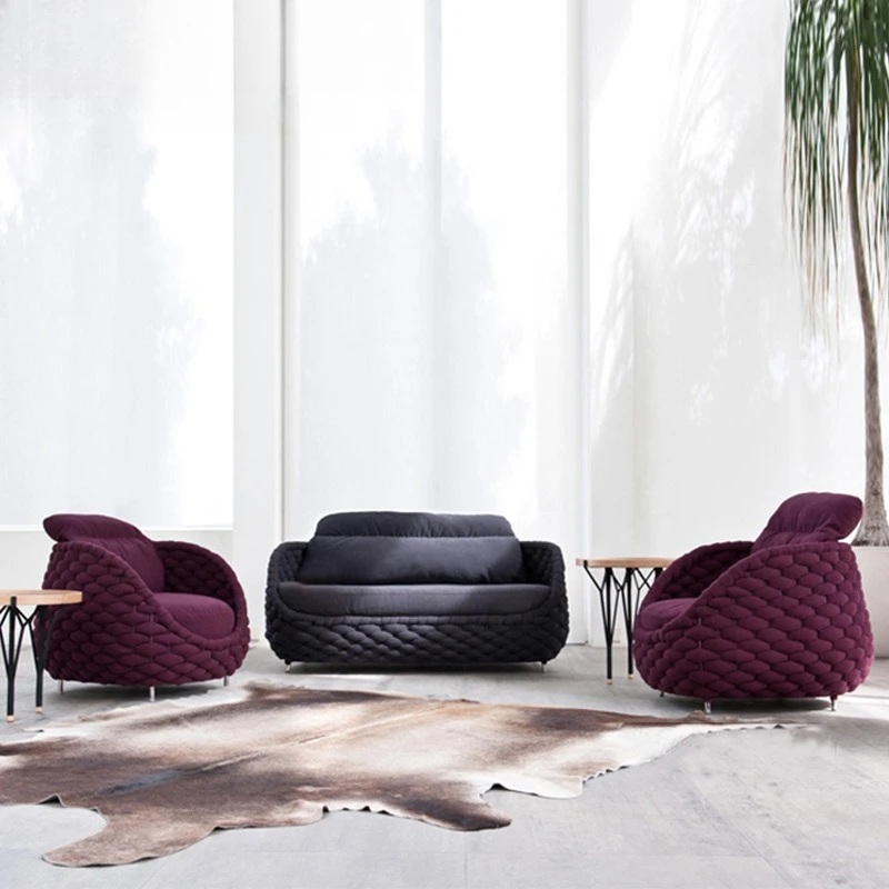 

Nordic outdoor sofa small coffee table combination balcony three-piece courtyard terrace villa scenic leisure living room