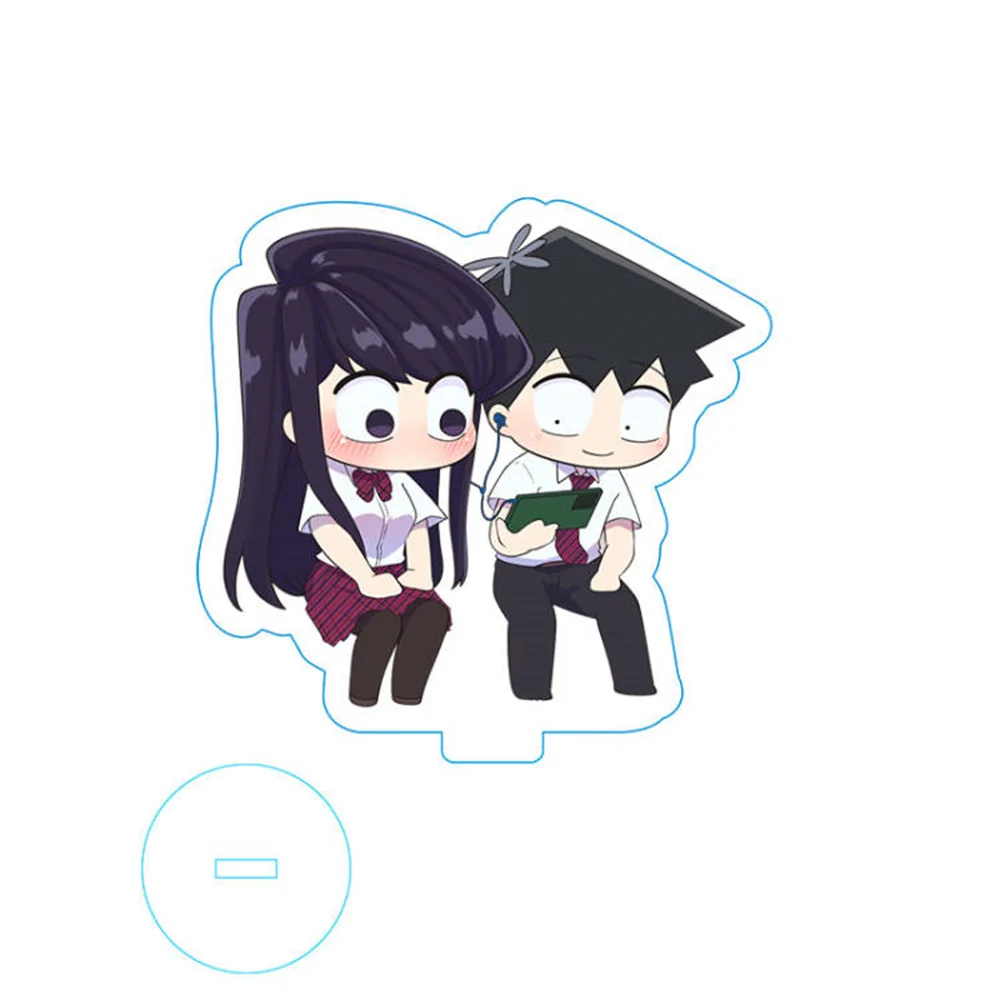 10CM Anime Komi-san wa, Komyushou Desu Acryl Charm Karakters Ornament Accessoires Goederen Collectie Geschenken