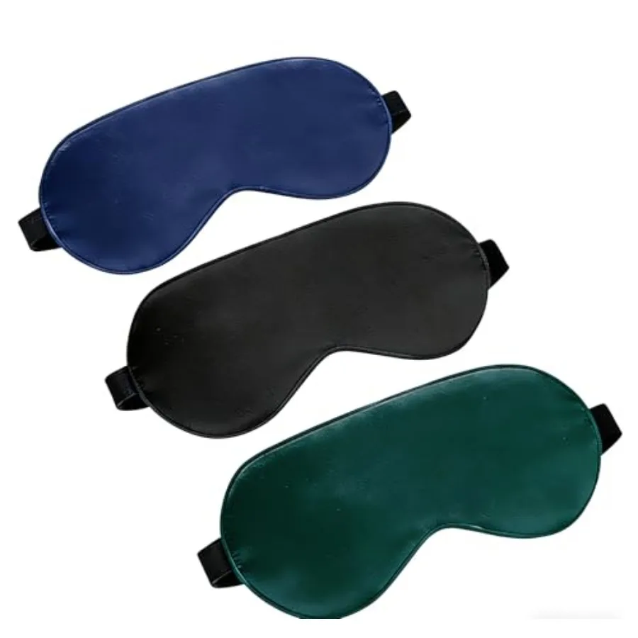

Sleep Mask Silk Eye Mask for Sleeping, Super Soft Blackout Eye Mask for Women Men, Side Sleeper Covers for Sleeping with Adjust