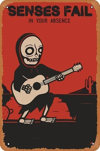Senses Fail Pop Punk Band Poster Retro Metall Blechschild ManCave Vintage Wanddekoration