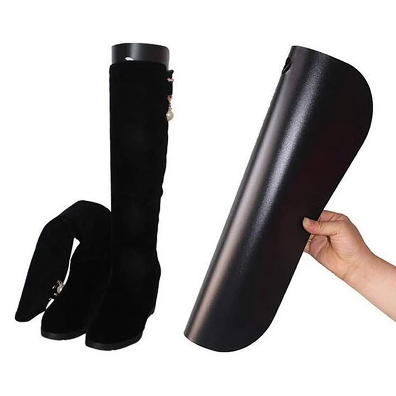 1Pc Boot Shapers Form Einsätze Schwarz Kunststoff Stiefel Lagerung Hohe Unterstützung Stiefel Ständer Halter Bäume Rack Schuh Bahren Rack