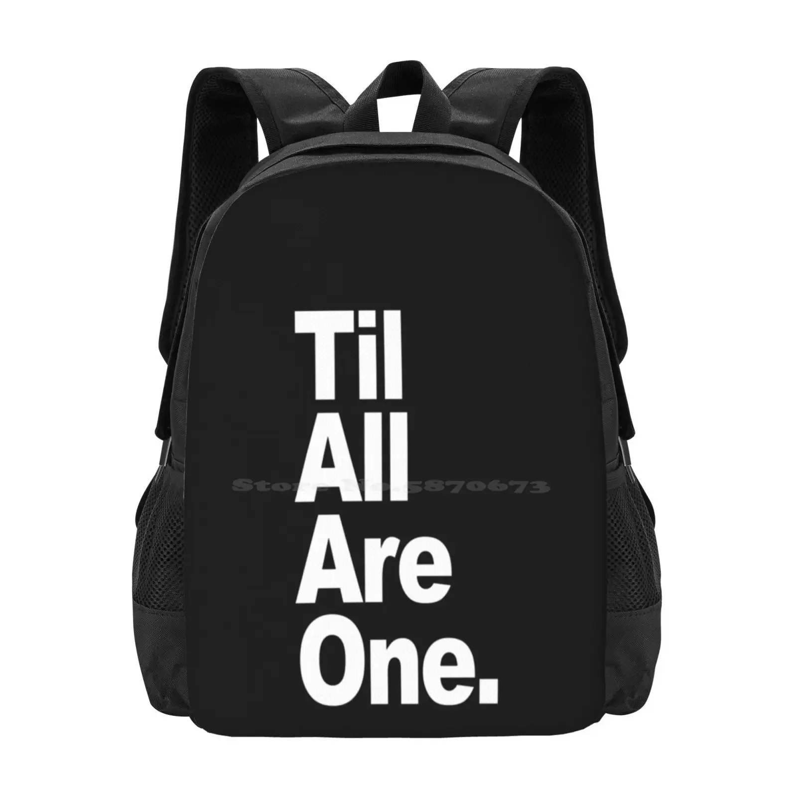 

Til All Are One-Text Hot Sale Backpack Fashion Bags Prime Bumble Bee Cyber Auto Robot G1 80s Geek Cartoon Disguise Idw Retro