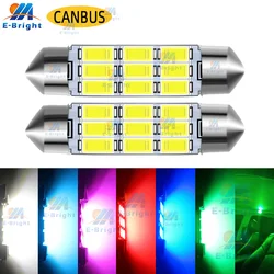 Festoon Canbus 31mm 36mm 39mm 41mm 2PCS 12V 5630 6 9 SMD LED Bulb Cars Trunk Reading Dome Map Door Light White Red Ice Blue Pink