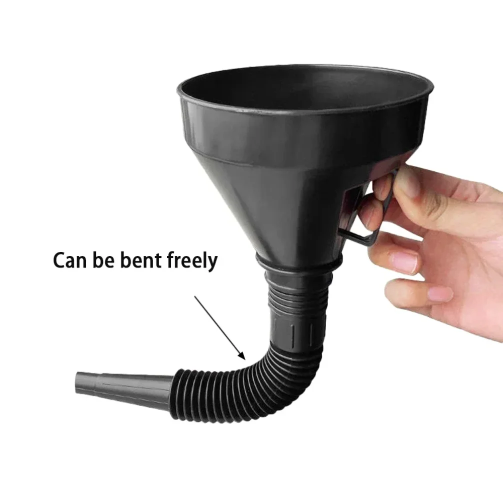 Car Refueling Funnel Detachable Spill-Proof Refueling Hose with Long Mouth Funnel Motorcycle Refueling Engine Oil Funnel Tools