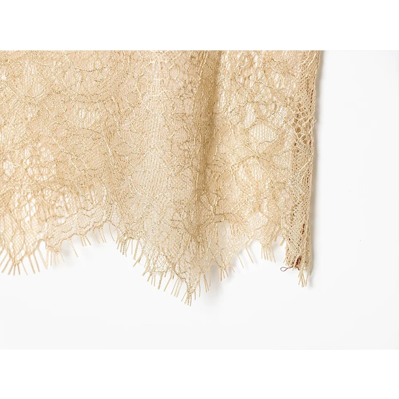 2026 الربيع الصيف أنيقة المرأة الدانتيل تقليم ميدي تنورة الكلاسيكية السببية المرقعة ضئيلة تنورة طويلة موضة مكتب سيدة التنانير