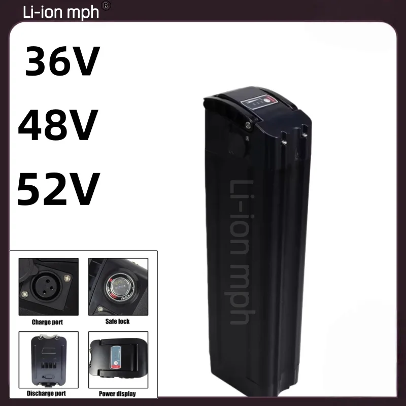 

Для высококачественного аккумулятора 18650 48 В 36 В 52 В 21 Ач Silver Fish высокой емкости Liion для двигателей 350 Вт, 500 Вт, 750 Вт, 1000 Вт, 1500 Вт, 2000 Вт