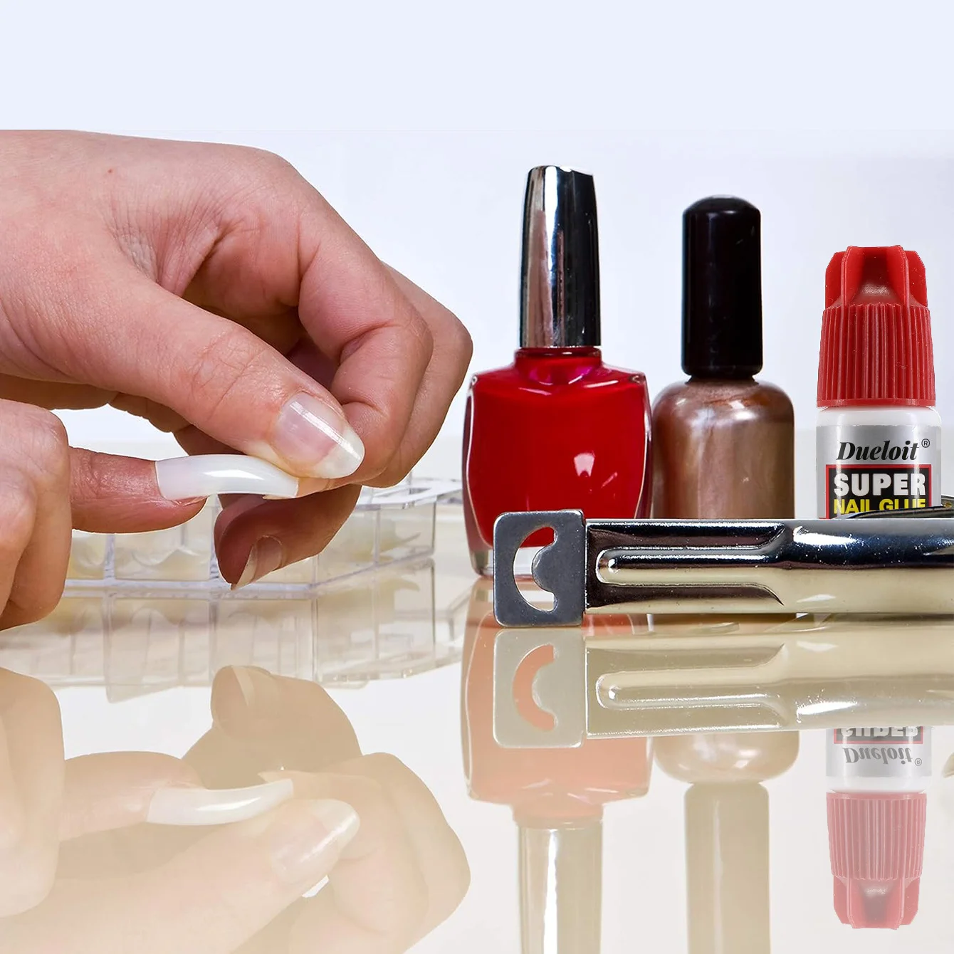 3g Transparent Nail Glue without UV Light for Instant-Drying Super Strong Press-On Nails