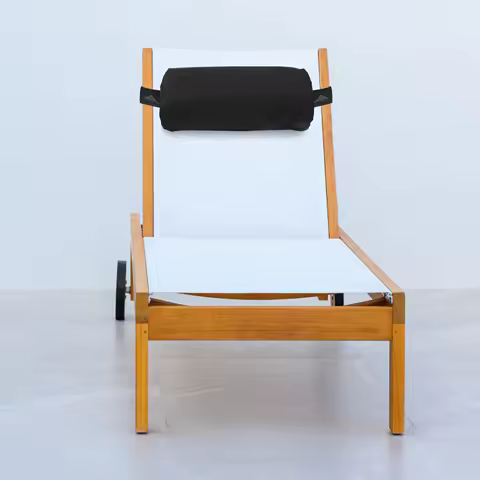 Headrest Pillow for Beach Chair Deck Chair with Elastic Straps Soft Breathable Neck Support Cushion for Home Office Car Use