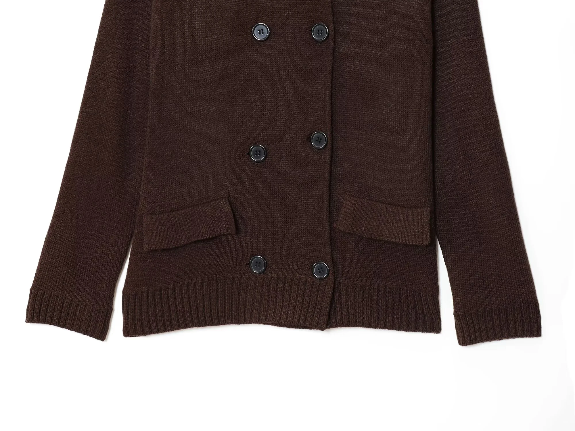 เสื้อคลุมคาร์ดิแกนไหมพรมแขนยาวทรงหลวมสไตล์ลำลองเรียบหรูสำหรับผู้หญิง คอลเลคชั่นฤดูใบไม้ร่วงปี 2025