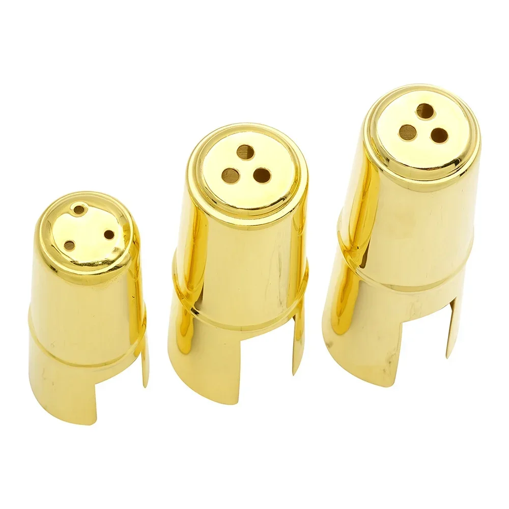 Saxophone Mouthpiece Cap Metal Mouthpiece Protection Cap For Soprano Alto Tenor Sax Wind Instrument Accessories Saxophone Parts