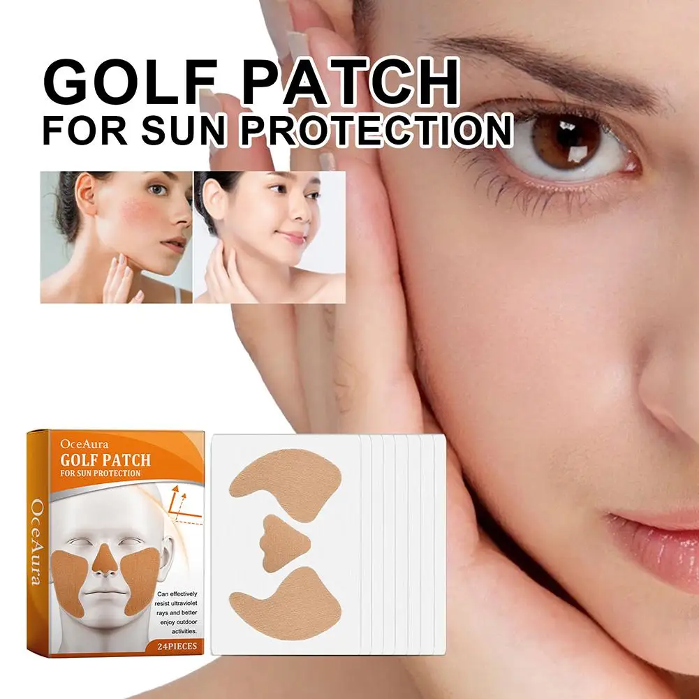 Uv Stickers Golf Face Patches For Screen Outdoor Cut Eye Patch For Skin Soothing Reduce Freckles Moisturizing Protec O1f8