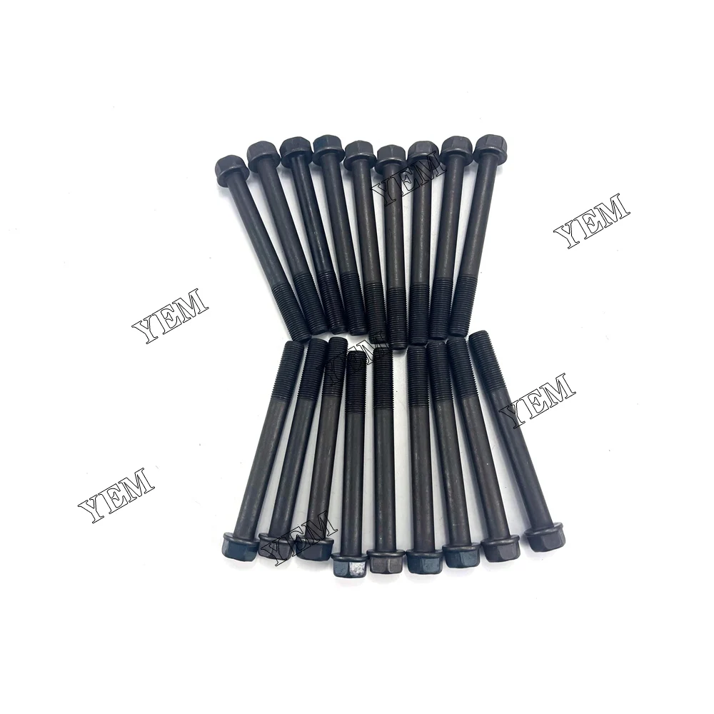 

18x 1C010-03450 Cylinder Head Bolt For Kubota V3300 Diesel engine