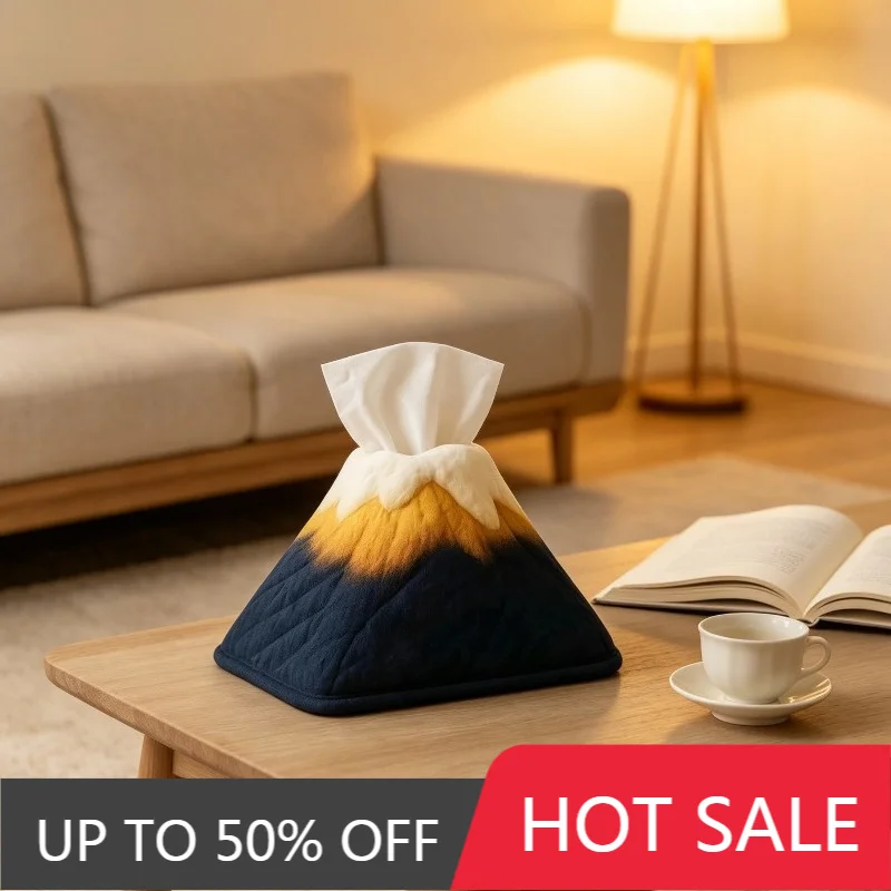 Stylish Mountain View Tissue Box Creative Fuji Paper Box Unique Soft Household Tissue Boxes Living Room Organization Accessories