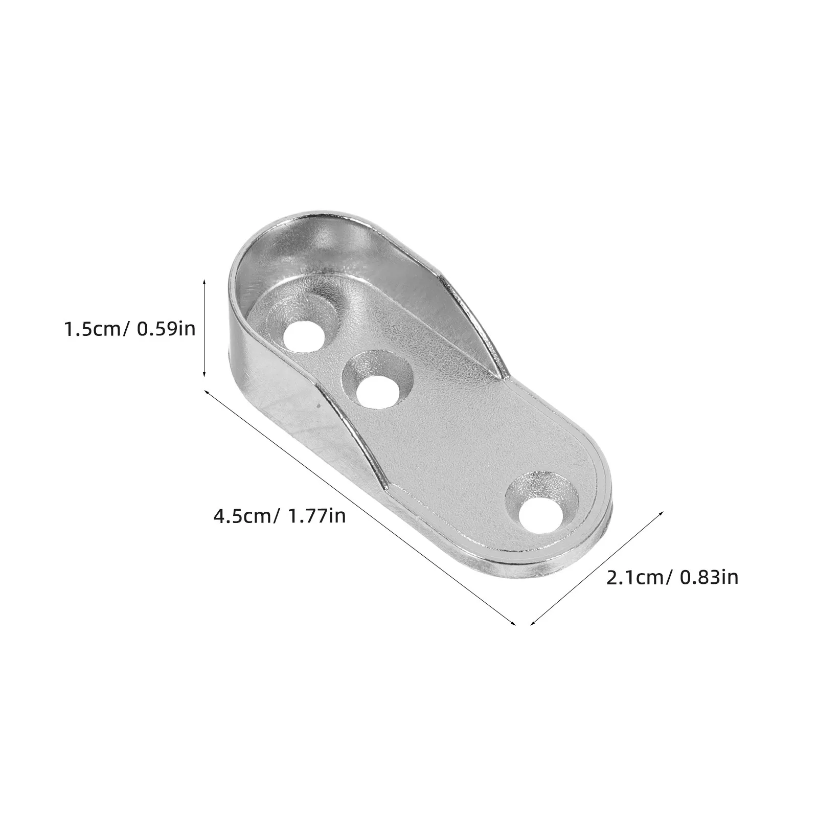 Heavy Duty Adjustable Closet Rod Bracket – Steel Wall Mount Support Bar for Wardrobe Hanging Storage