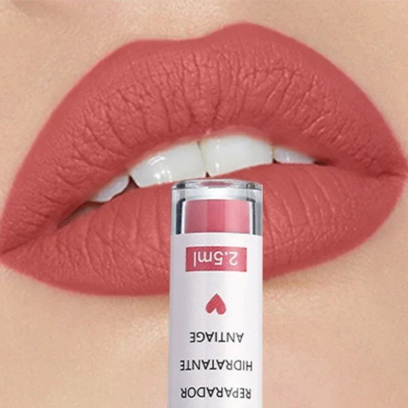 Rose rot matt flüssig Lippenstift Make-up Lippen glasur feuchtigkeit spendend wasserdicht haltbaren Lippen schlamm Antihaft Tasse Lip gloss Make-up koreanisch