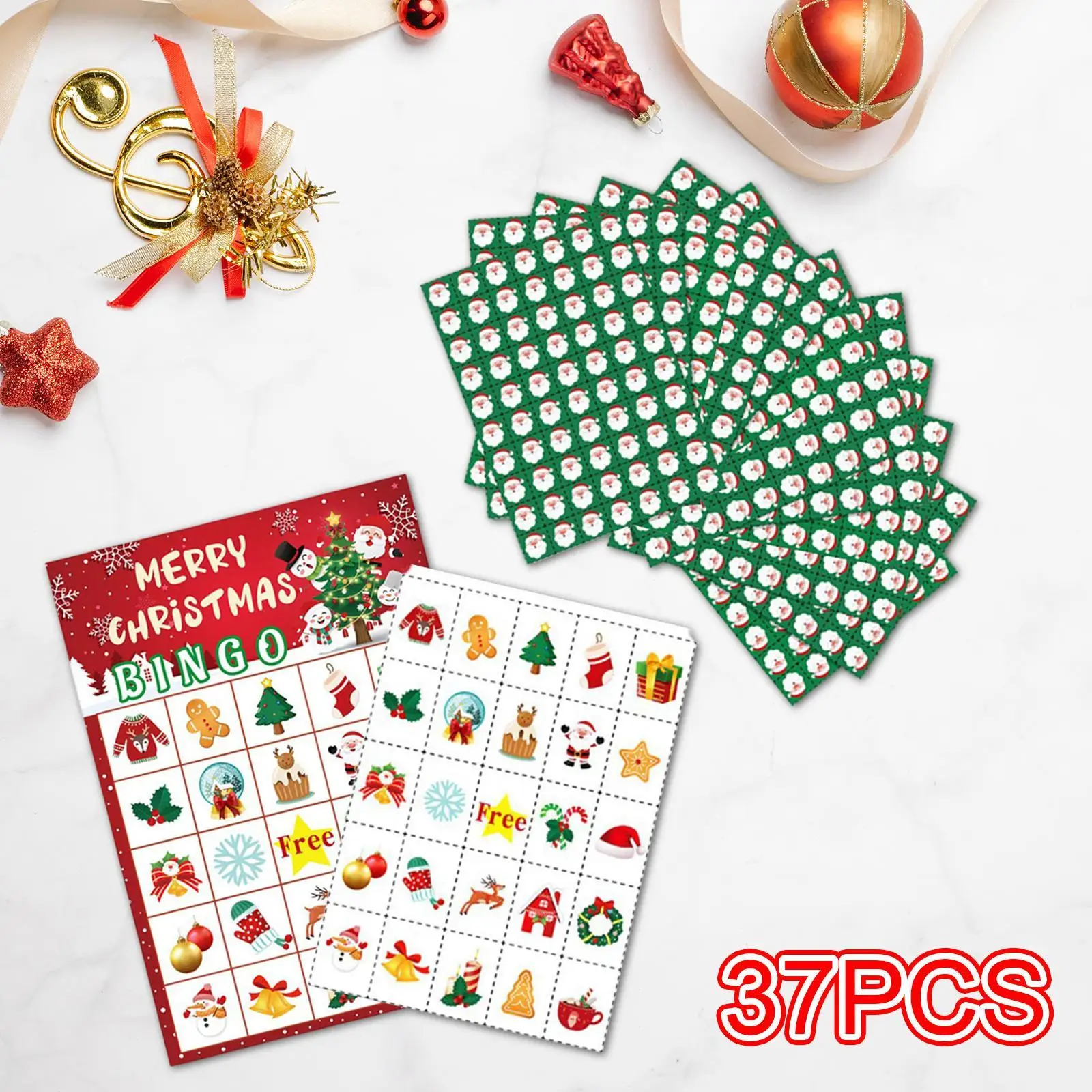 Holiday Winter Bingo Cards Xmas Party Favors for Adults Classroom Classmates