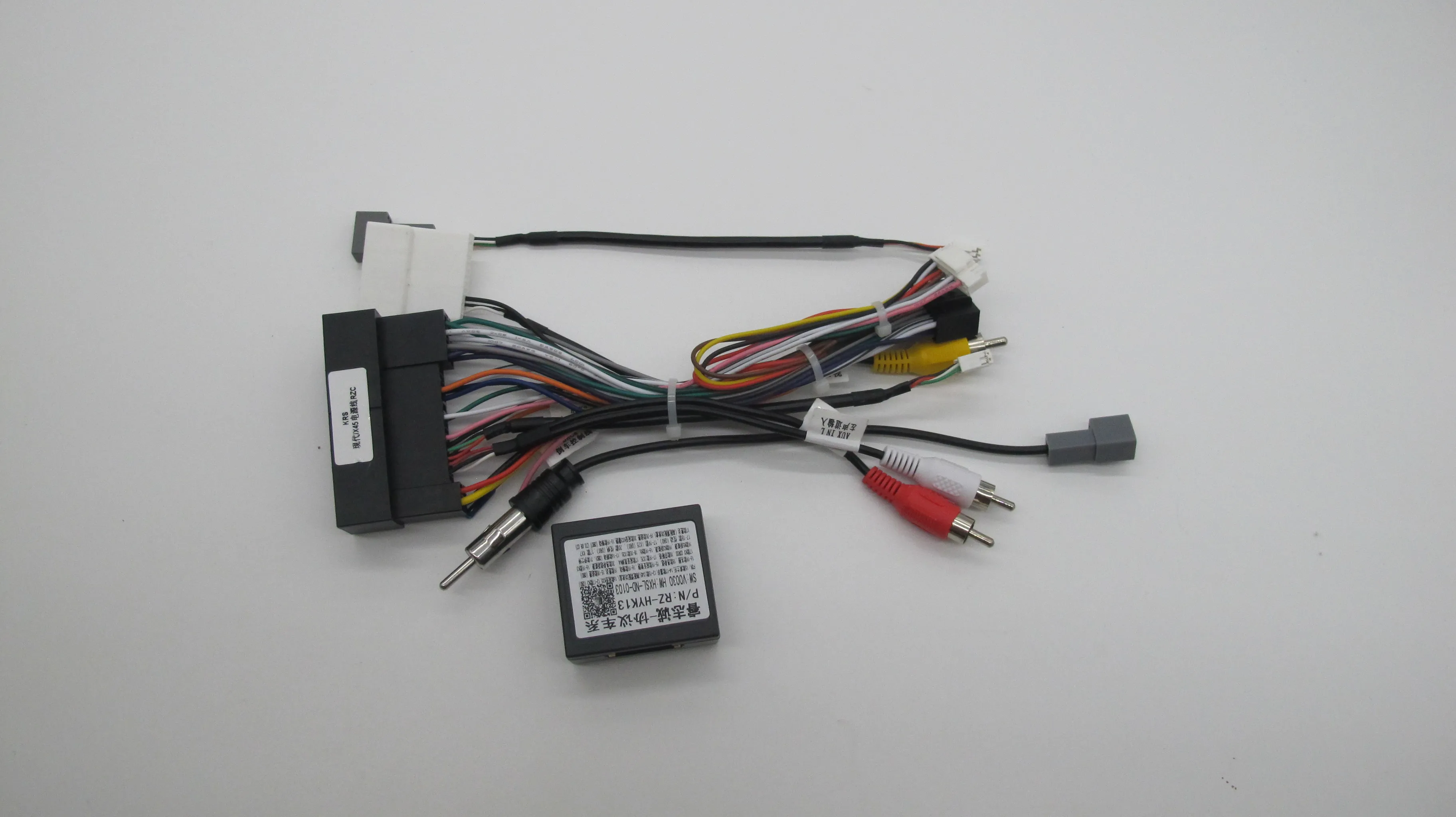 Car Radio Wiring Cable For Hyundai IX45 Elantra Santa Fe Sportage 16Pin Harness Adapter With CANBUS Android Stereo Plug Decode