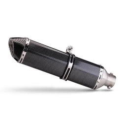 Motorcycle Exhaust Muffler Pipe Modify 470mm Long Silencer with DB killer for R3 MT07 CB400F CBR500R GSXR600 DL650 ZX4RR ER6N