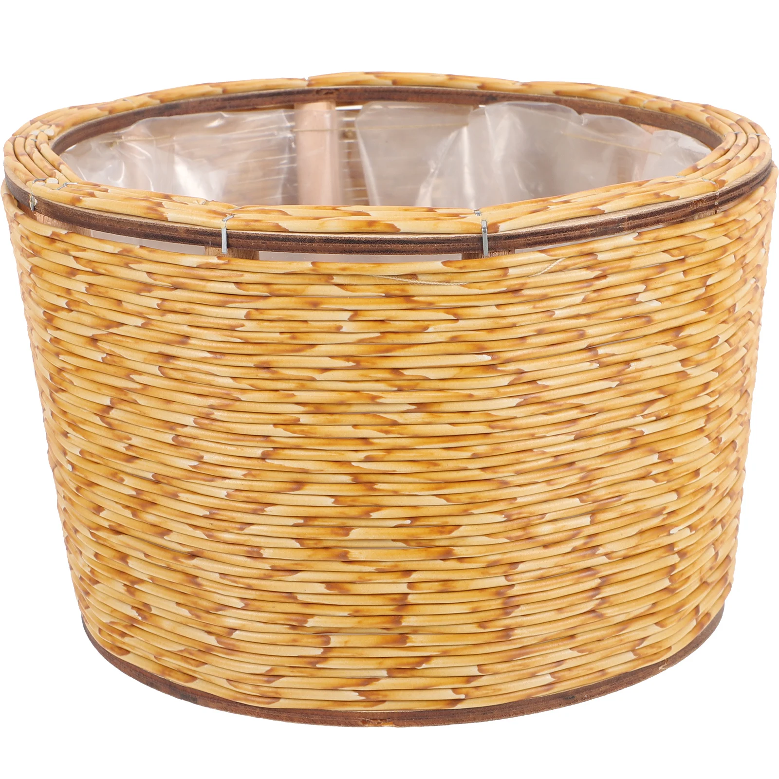 

Woven Flower Basket for Home Plant Storage Decorative Planter Rustic Style Durable Handmade Baskets Indoor Nordic Style