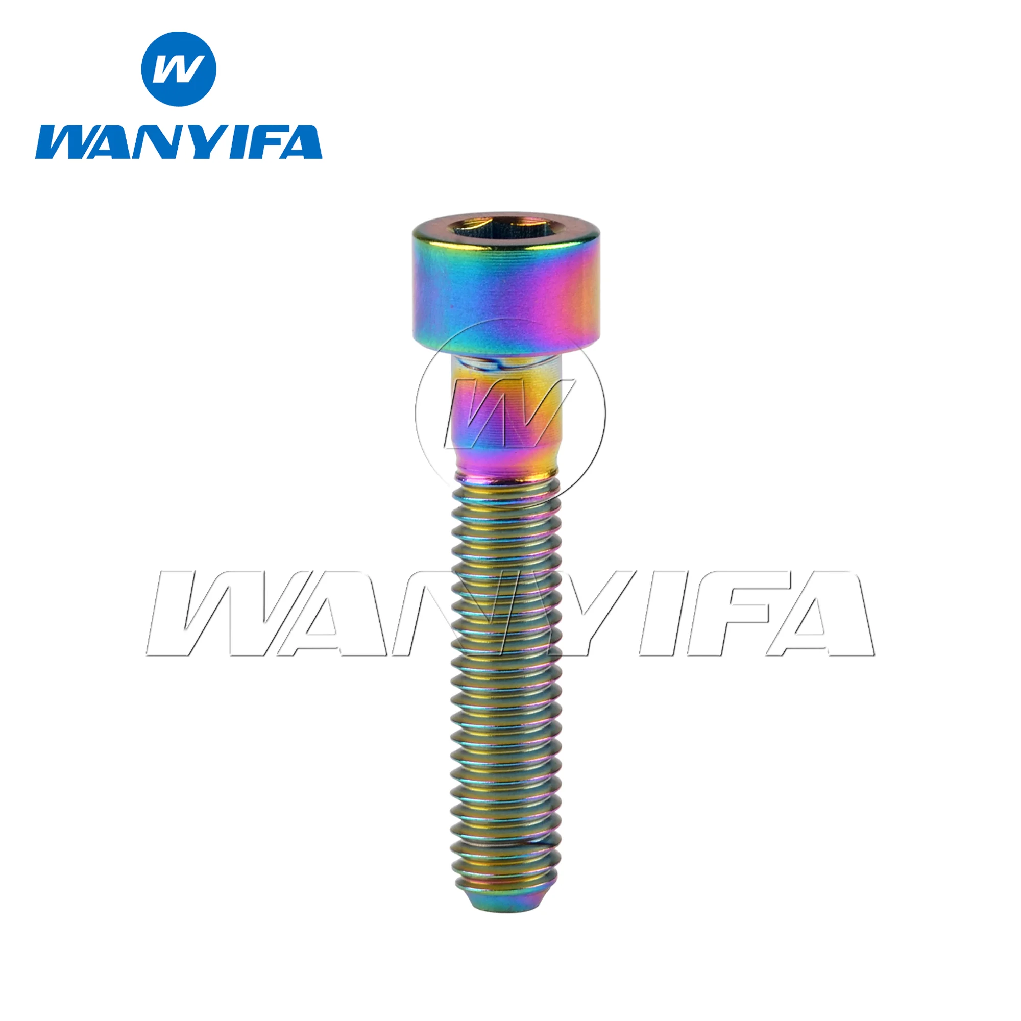 Wanyifa Titanium Bolts M6x 10 15 16 18 20 25 30 35 40 45 50 55 60 65mm Allen Hex Head Screw Fit Headset Cap Mountain Road Bike