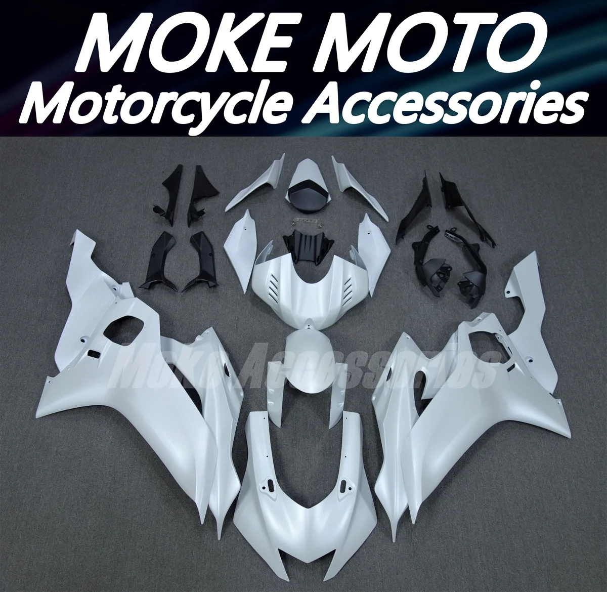 Fairings Kit Fit For Yzf R6 2017 2018 2019 2020 2021 2022 2023 2024 Bodywork Set Abs Injection New Matte pearl white