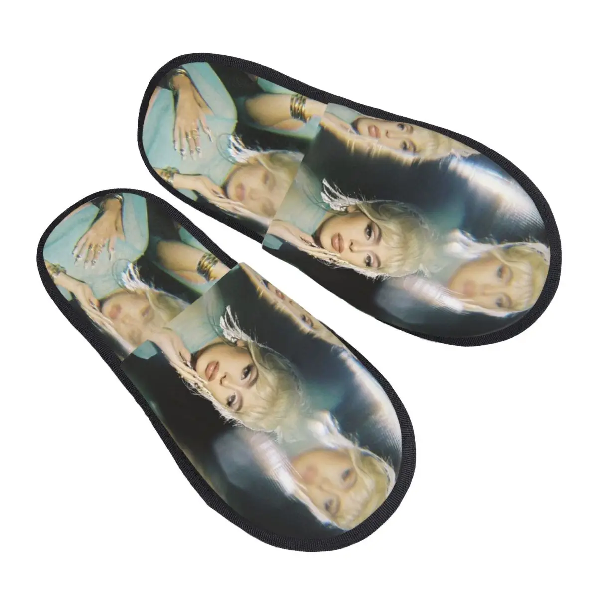 Custom Hot Singer B-Bad G-Gyal Soft Memory Foam House Slippers Women Cozy Warm Anti-Skid Slipper