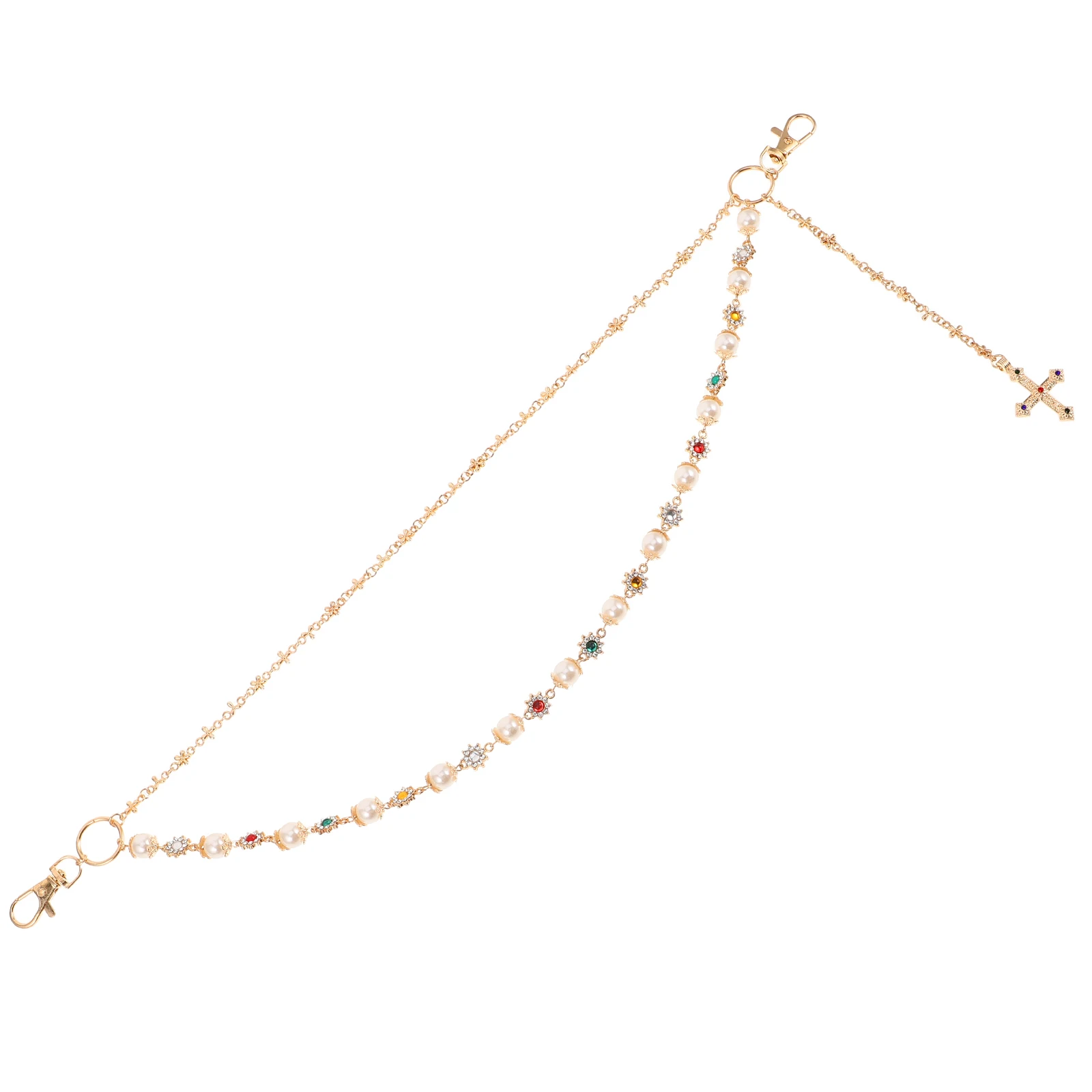 

Hip-hop Waist Chain Body for Men Rapper Costume Accessories Thick Golden Punk Man